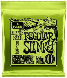 Ernie Ball slinky nickel Paquete de 3 Regular