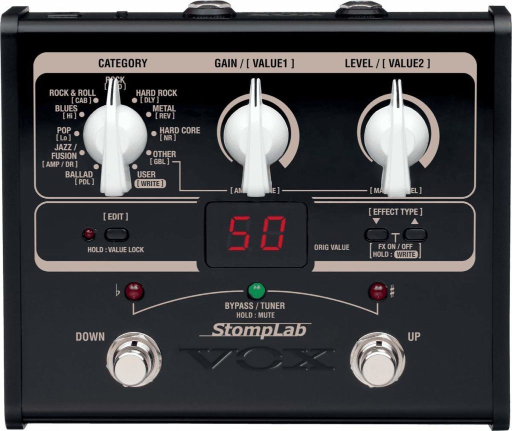 VOX STOMPLAB1G Modeling Guitar Floor Multi-Effects Pedal