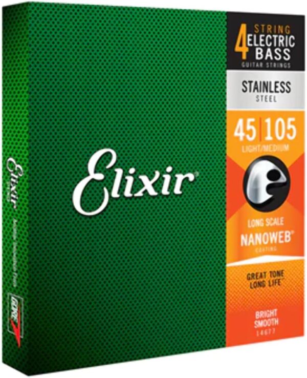 elixir stainless steel bajo 4 cuerdas